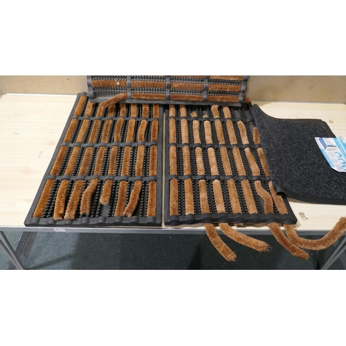 6153 - 3x Primeur Coir Rod Mats (Require Attention)   (335-398,590,592) *This lot is subject to Vat