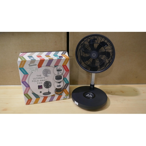 6166 - Nsa Folding Stand Fan with Box, No Remote  (335-563) *This lot is subject to Vat