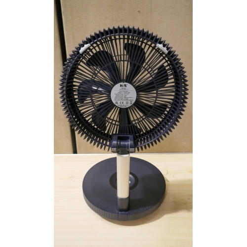 6166 - Nsa Folding Stand Fan with Box, No Remote  (335-563) *This lot is subject to Vat