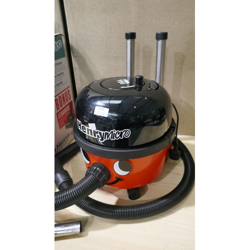 6177 - Henry Micro Hi-Flo Vacuum Cleaner with Accessories and Box (Model No: HVR200M-11) Original RRP £139.... 