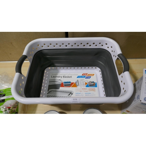 6178 - Pop & Load Laundry Basket, Cafe Express 38Oz  Plastic Cont & Lid, Brita Maxtra Xl Style Jug and Bowl... 