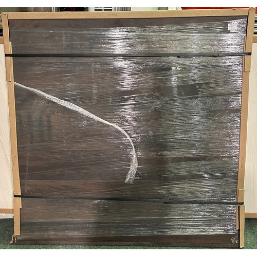 6072 - Dark wood Square Worktop 100cm x 100cm *This Lot is Subject to VAT