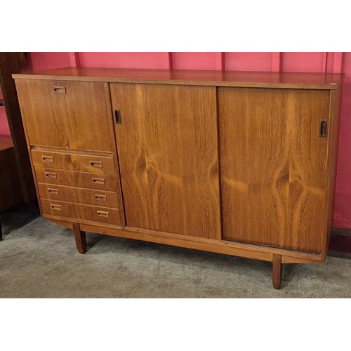 3 - A Danish teak highboard