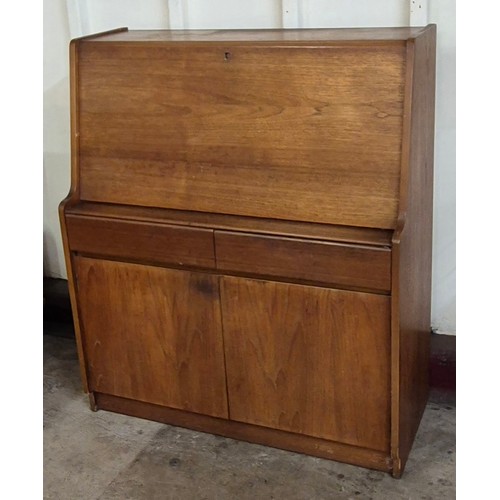 6 - A teak bureau