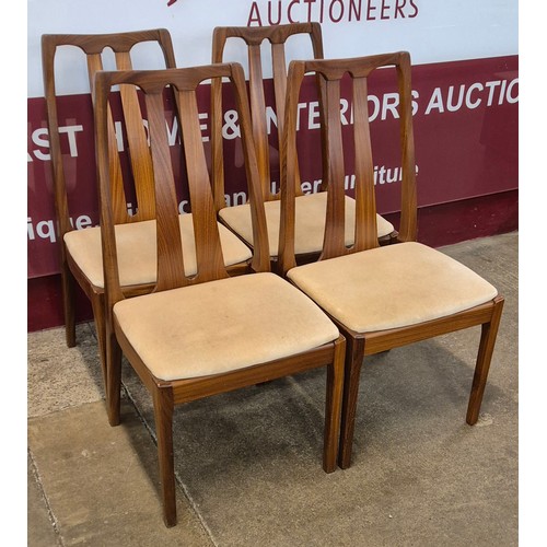 48 - A set of four Nathan teak dining chairs