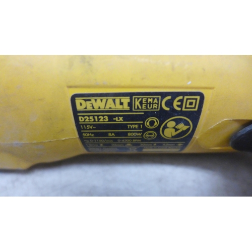 5003 - A cased Dewalt D25123-LX 115v hammer drill