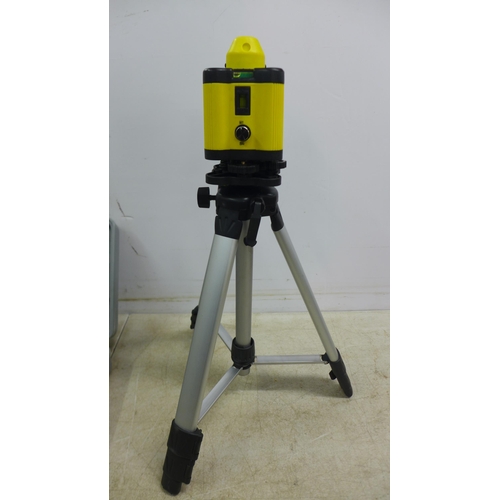 5008 - A laser level kit in case with tripod and safety goggles