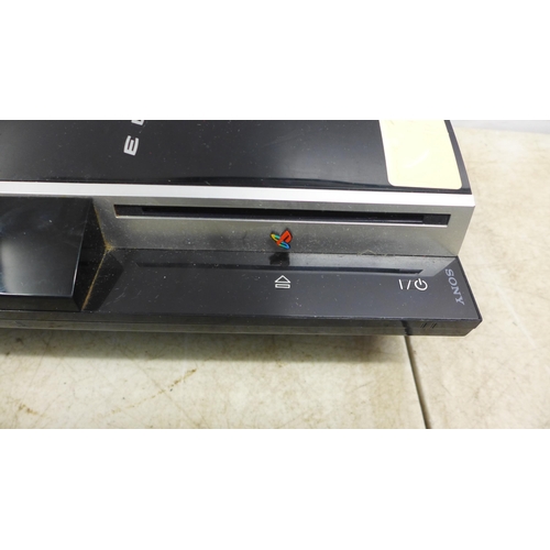 5050 - Two Playstation 3 consoles with assorted cables