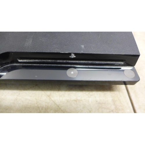 5051 - Two slimline Playstation 3 consoles with power cable, HDMI cable and two wireless PlayStation contro... 