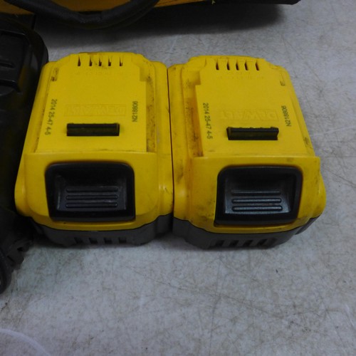 5006 - Three Dewalt 4.0 AH 18v XR Li-ion batteries, two Dewalt 2.0 AH 18v XR Li-Ion batteries, a Dewalt DBC... 