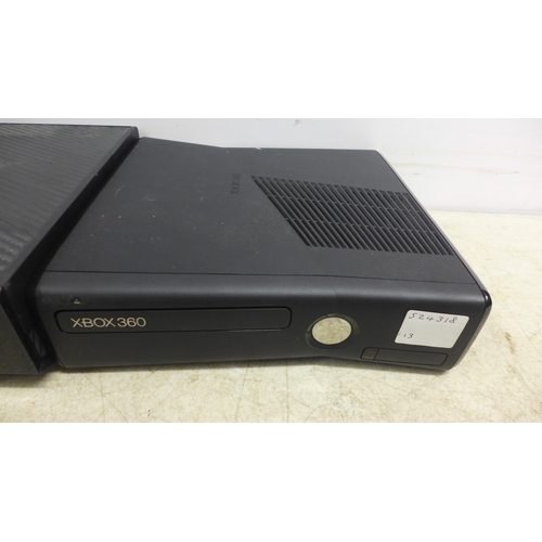 5061 - An Xbox One with Xbox One wireless controller, an Xbox 360s with wireless Xbox controller and an Xbo... 