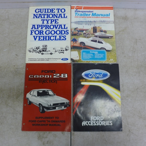 5069 - A quantity of car owner manuals including Vauxhall, Renault, Ford, etc. and a quantity of various ot... 