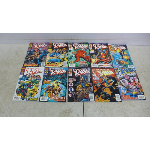 5070 - A box of approximately 70 X-Men comics from 1996-2000