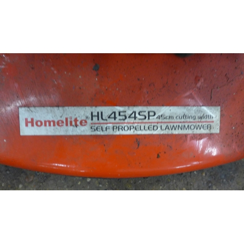 5235 - A Homelite HL454SP 45cm self propelled petrol lawn mower