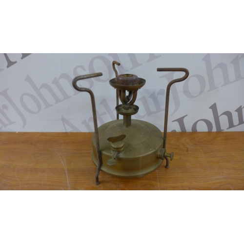 5254 - A collection of vintage blow lamps, pressure lamps and hurricane lanterns