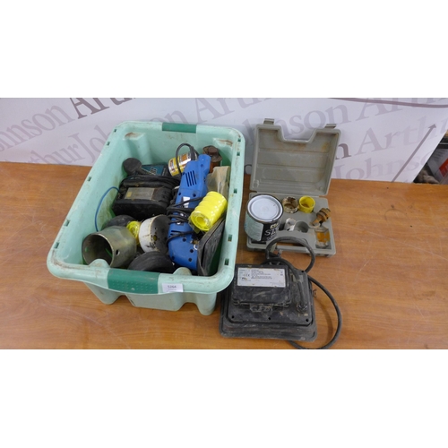 5264 - A box of assorted DIY tools and consumables