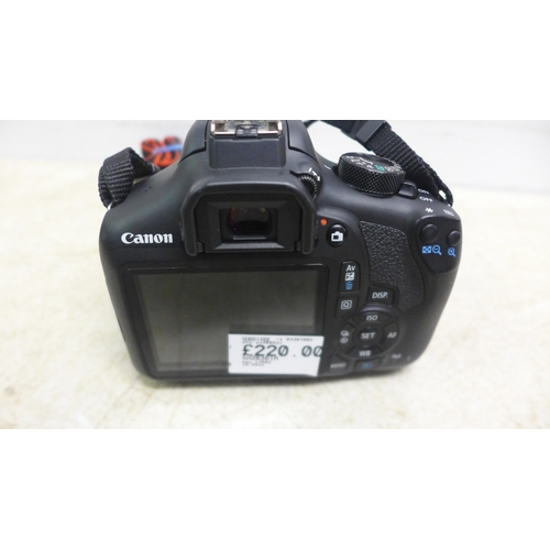 5092 - A Canon DS126621 digital SLR camera with a canon EF-S 18-55mm macro zoom lens, battery, charger and ... 