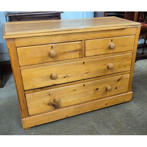 106 - A Victorian pine chest of drawers