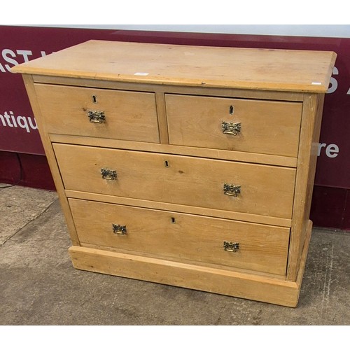 109 - A Victorian pine chest of drawers