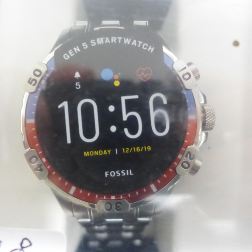 5124 - A Fossil model DW10FZ gen S smart watch with google operating system - sealed and unused