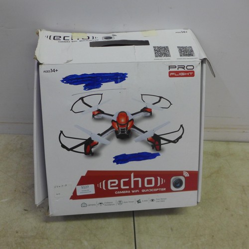 5127 - A Pro-Flight echo quadcopter with Wi-Fi camera, collision avoidance, auto-hover, 6-Axis and first pe... 