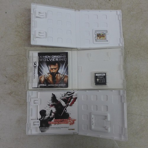 5132 - A quantity of Nintendo DS games including Resident Evil, Iron Man 2, Indiana Jones and X-Men and Nin... 