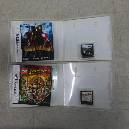 5132 - A quantity of Nintendo DS games including Resident Evil, Iron Man 2, Indiana Jones and X-Men and Nin... 