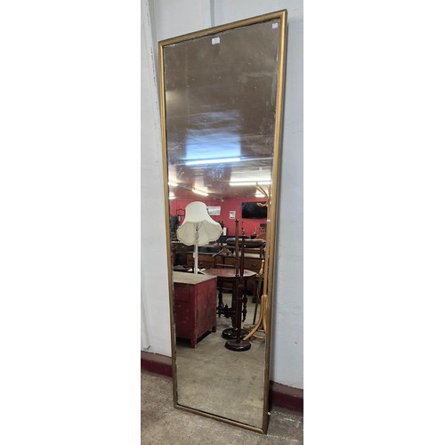 124 - A large Victorian gilt framed shop mirror