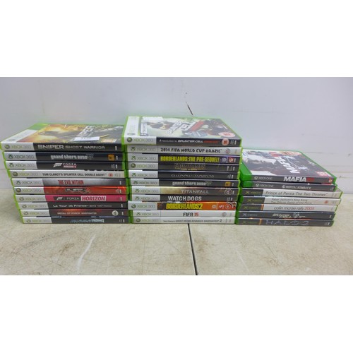 5134 - A large quantity of assorted Xbox games including original Xbox, Xbox 360 and Xbox  One, games inclu... 