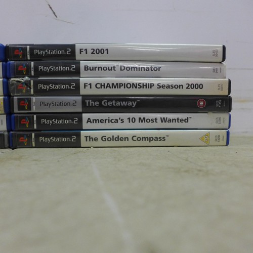 5135 - A quantity of Playstation 2 and Playstation 3 games including F1 2001, Burnout Dominator, The Gatewa... 