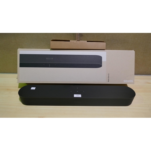 6007 - Sonos Beam Gen 2 Black Soundbar with power lead, hdmi and box,  Original RRP £379.99 + Vat (336-50) ... 