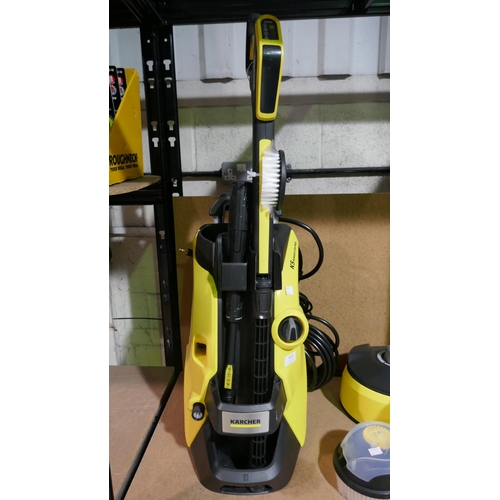 6019 - Karcher K5 power control pressure washer with lance, patio cleaner attachment and scrubber head (336... 