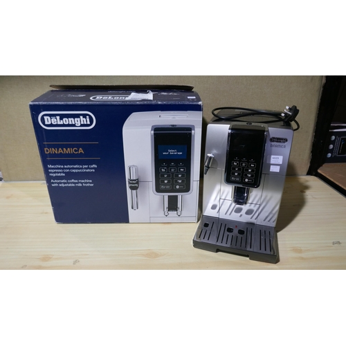 6029 - Delonghi Dinamica Bean To Cup Coffee Machine with box (parts missing) (model no: Ecam350.35.Sb) Orig... 