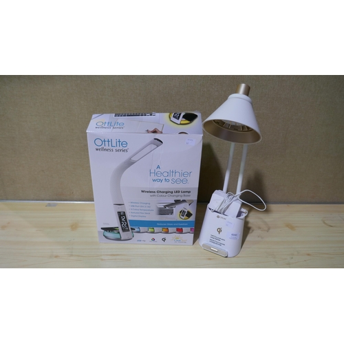 6040 - Ottlite Colour Changing Led Desk Lamp with power lead and box    (336-167) *This lot is subject to V... 