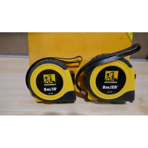 6058 - Nine Roughneck Ez Tape measures  (336-74-78) *This lot is subject to Vat