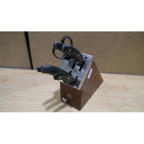 6076C - Henckels Knife Block and knives with box (337-161) *This lot is subject to Vat