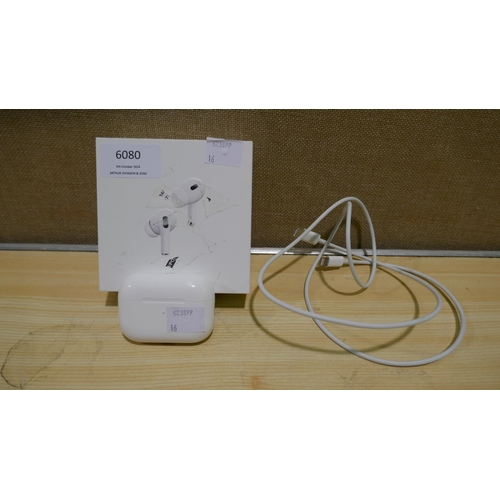 6080 - Apple Airpods Pro 2nd Gen with box, Original RRP £179.99 + Vat (338-16) *This lot is subject to Vat