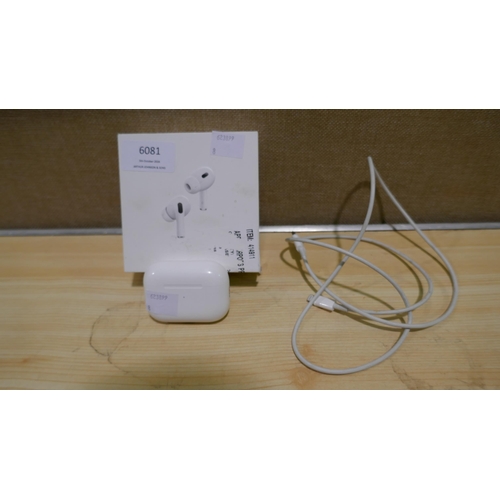 6081 - Apple Airpods Pro 2nd Gen with box, Original RRP £179.99 + Vat (338-8) *This lot is subject to Vat