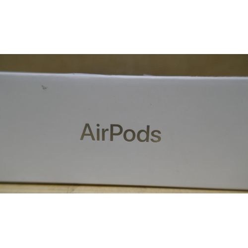 6096 - Apple Airpods with charging case and box (model no:Mv7N2Zm/A) Original RRP £99.99 + Vat (338-1) *Thi... 