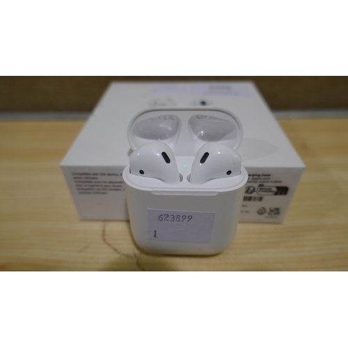 6096 - Apple Airpods with charging case and box (model no:Mv7N2Zm/A) Original RRP £99.99 + Vat (338-1) *Thi... 