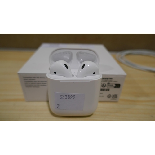 6098 - Apple Airpods with charging case and box (model no:Mv7N2Zm/A) Original RRP £99.99 + Vat (338-2) *Thi... 