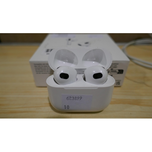 6099 - Apple Airpods 3rd Gen with lightning Charging Case and box (model no: Mpny3Zm/A) Original RRP £119.9... 