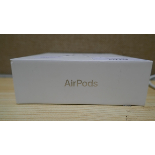 6101 - Apple Airpods with charging case and box (model no:Mv7N2Zm/A) Original RRP £99.99 + Vat (338-3) *Thi... 