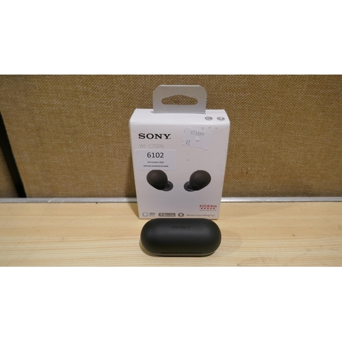 6102 - Sony black earbuds with box (model no: Wf-C700N) (338-12) *This lot is subject to Vat