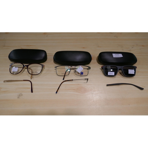 6103 - Police, Sophia Loren, Zeiss Glasses (all damaged)  (336-20,102,108) *This lot is subject to Vat