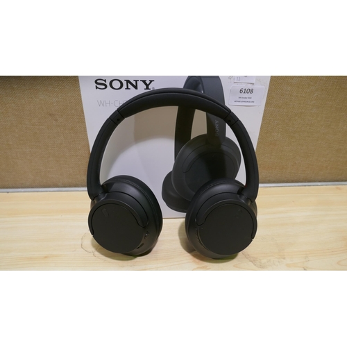 6108 - Sony black Wireless Headphones with box  (Model no: Wh-ch720N) (338-11) *This lot is subject to Vat