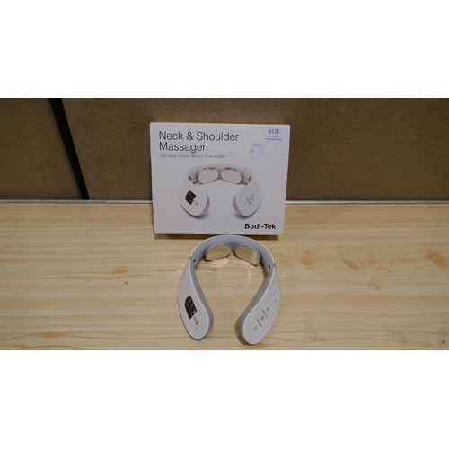 6113 - Bodi-Tek Neck & Shoulder Massager with box (336-49) *This lot is subject to Vat