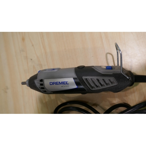 6114 - Dremel 4000 Multi Tool with accessories and bag (337-438) *This lot is subject to Vat