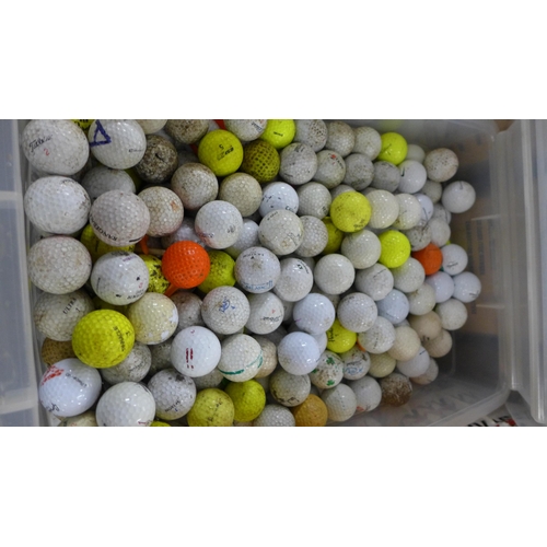 5303 - A large quantity of golf balls including Srixon, Nike, Taylor Made, Titleist, Callaway etc.