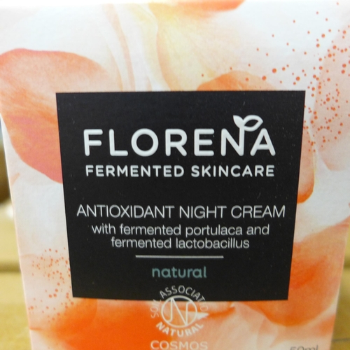 5336 - 24 boxes of 3 Florena Fermented Skincare Anti-oxidant night creams (50ml) *This lot is subject to VA... 